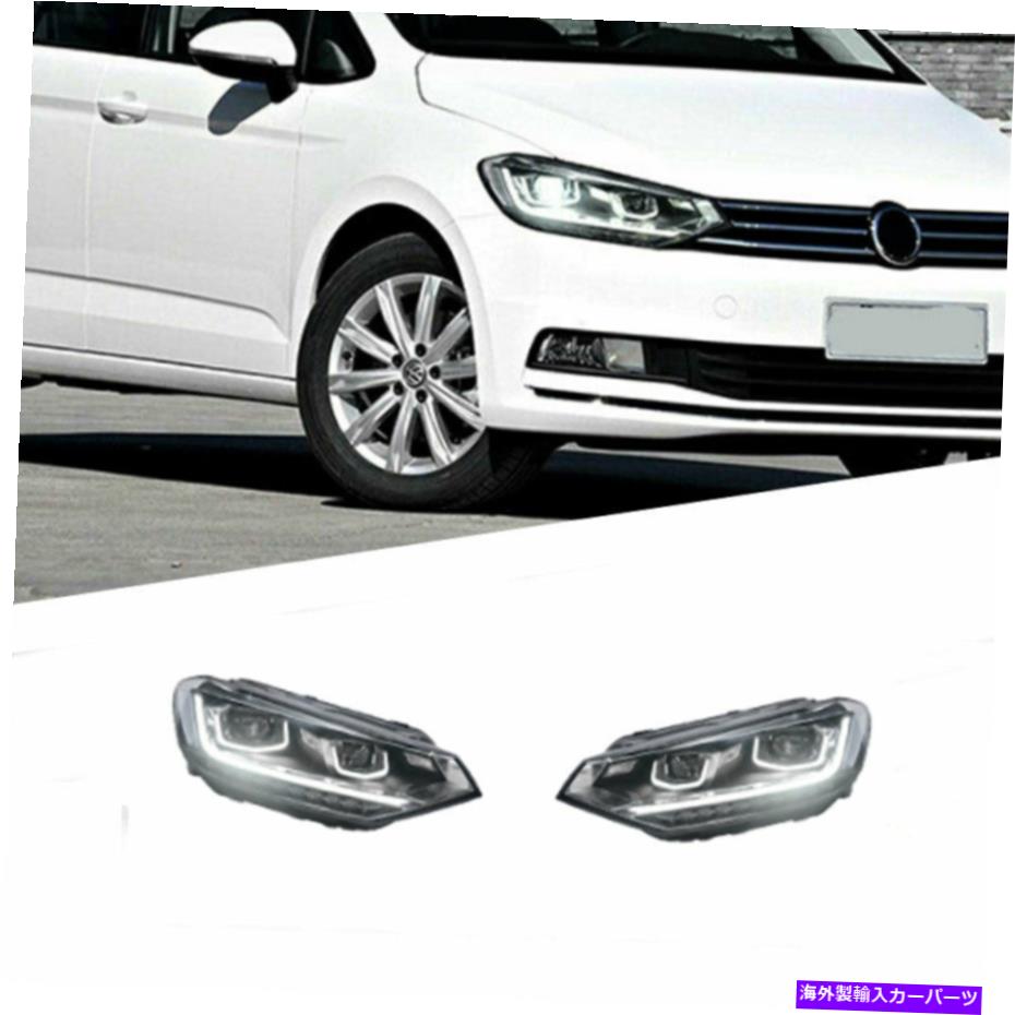 USヘッドライト VW Touran 2016 Led Daytime Raning LightsダイナミックシグナルキセノンLO / HIビーム For VW Touran 2016 LED Daytime Running lights Dynamic Signal Xenon Lo/Hi Beam【並行輸入品】