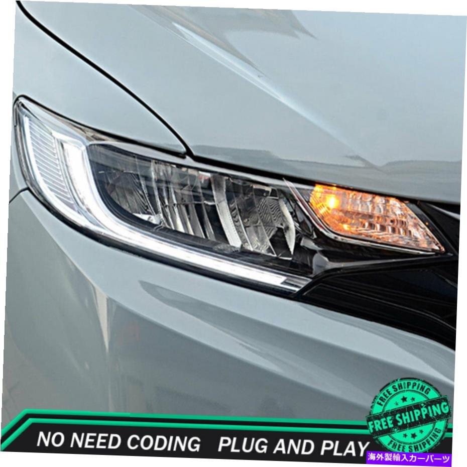USヘッドライト Honda Fit 2015-2019ヘッドライトフルLEDプロジェクターLED DRLターン信号 For Honda Fit 2015-2019 Headlights FULL LED Projector LED DRL Turn Signal【並行輸入品】