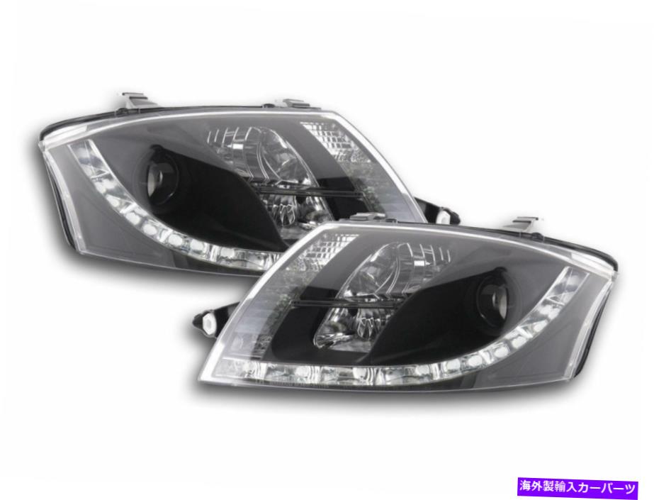 USヘッドライト Audi TT 8N 98-05のためのLED DRL昼間のライトが付いている黒いプロジェクターのヘッドライト Black projector headlights with LED DRL daytime lights for Audi TT 8N 98-05【並行輸入品】｜Us Custom Parts Shop USDM
