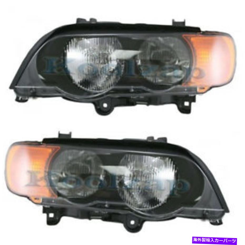 USヘッドライト 00-03 BMW X-5 E53ヘッドライトヘッドランプヘッドライトランプ左右サイドセットペア 00-03 BMW X-5 E53 Headlight Headlamp Head Light Lamp Left & Right Side Set PAIR【並行輸入品】