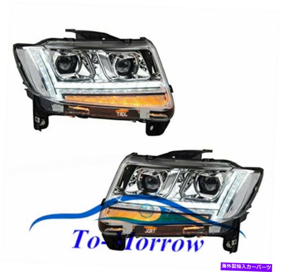 USヘッドライト Jeep Grand Cherokee 11-13のためのバイキセノンプロジェクターを持つHIDヘッドライトランプ HID Headlights Lamps With Bi-xenon Projector For Jeep Grand Cherokee 11-13【並行輸入品】 106,922円