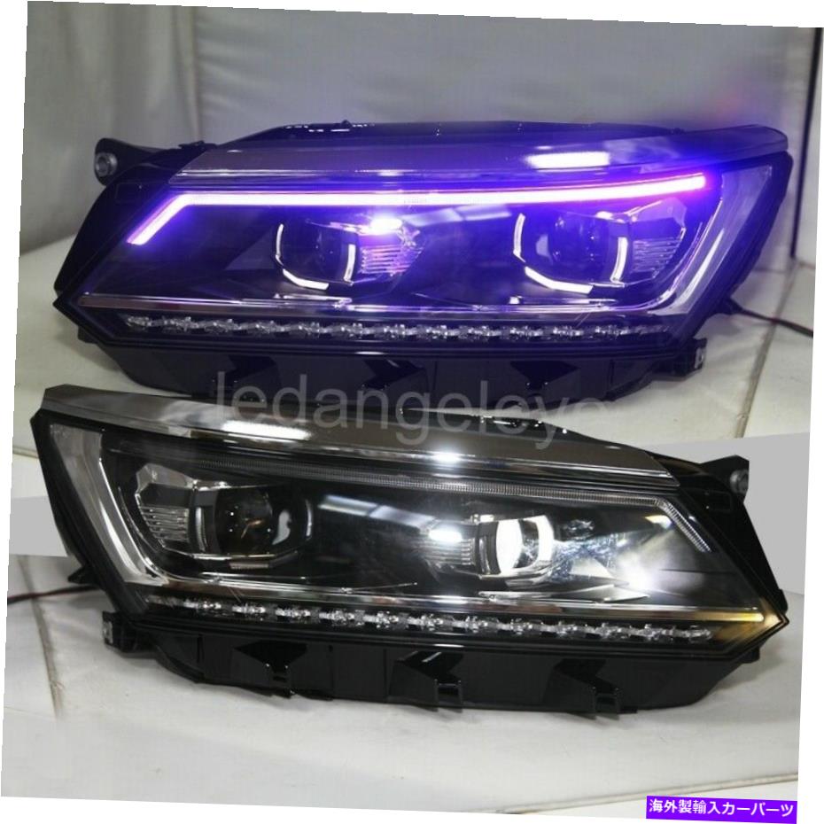 USヘッドライト 2017-2018 VW Passat NMS LED前面ライトヘッドランプLDのためのLEDブルライト 2017-2018 Year LED bule lights For VW Passat NMS LED Front Lights head lamps LD【並行輸入品】