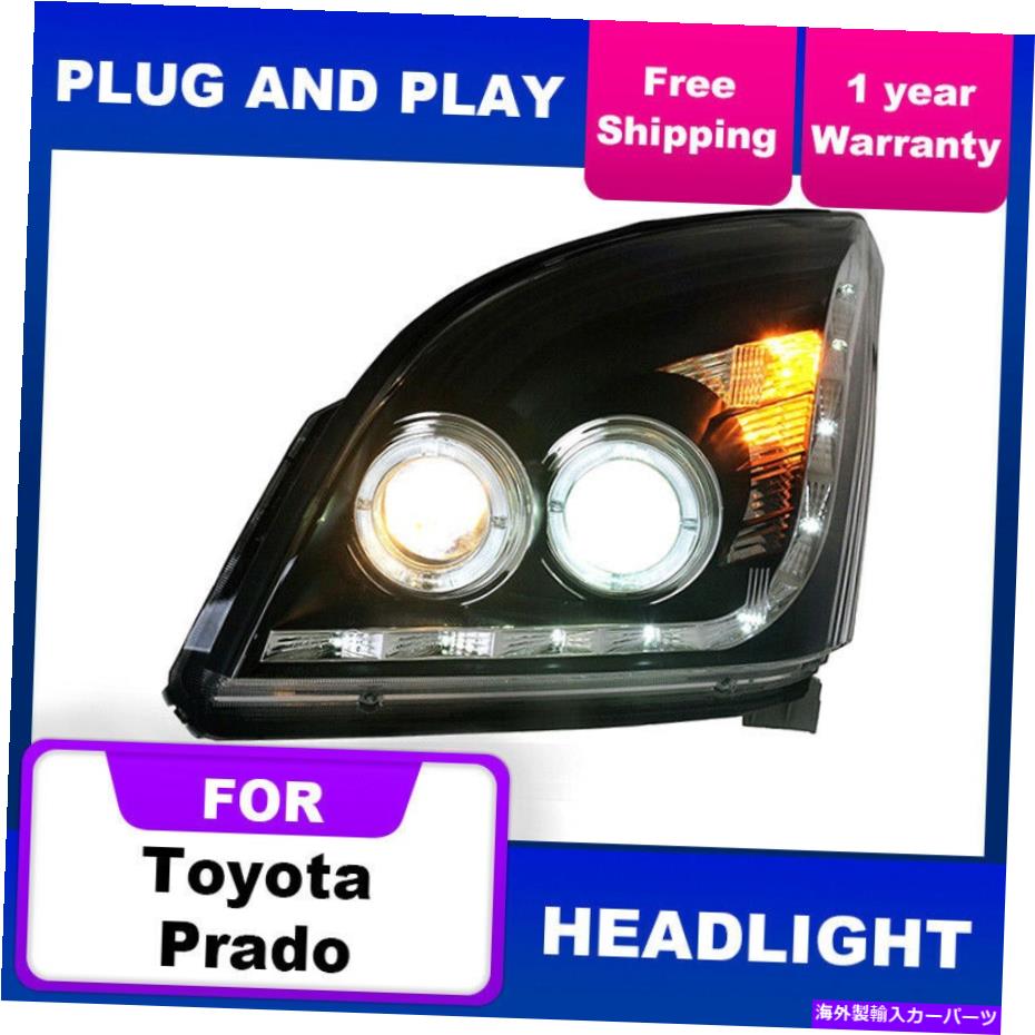 USヘッドライト トヨタPRADO 2003-2009双XENONレンズ二重ビームHID用ヘッドライトアセンブリ Headlights assembly For Toyota Prado 2003-2009 Bi-Xenon Lens Double Beam HID【並行輸入品】|Us Custom Parts Shop USDM