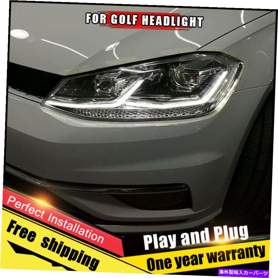 USヘッドライト 2ピースキセノンヘッドライトフィットVWゴルフ7 2013-2017ダブルハイドビームを交換ハロゲン 2PCS Xenon Headlight Fit For VW GOLF 7 2013-2017 Double HID Beam Replace Halogen【並行輸入品】｜Us Custom Parts Shop USDM 108,367円