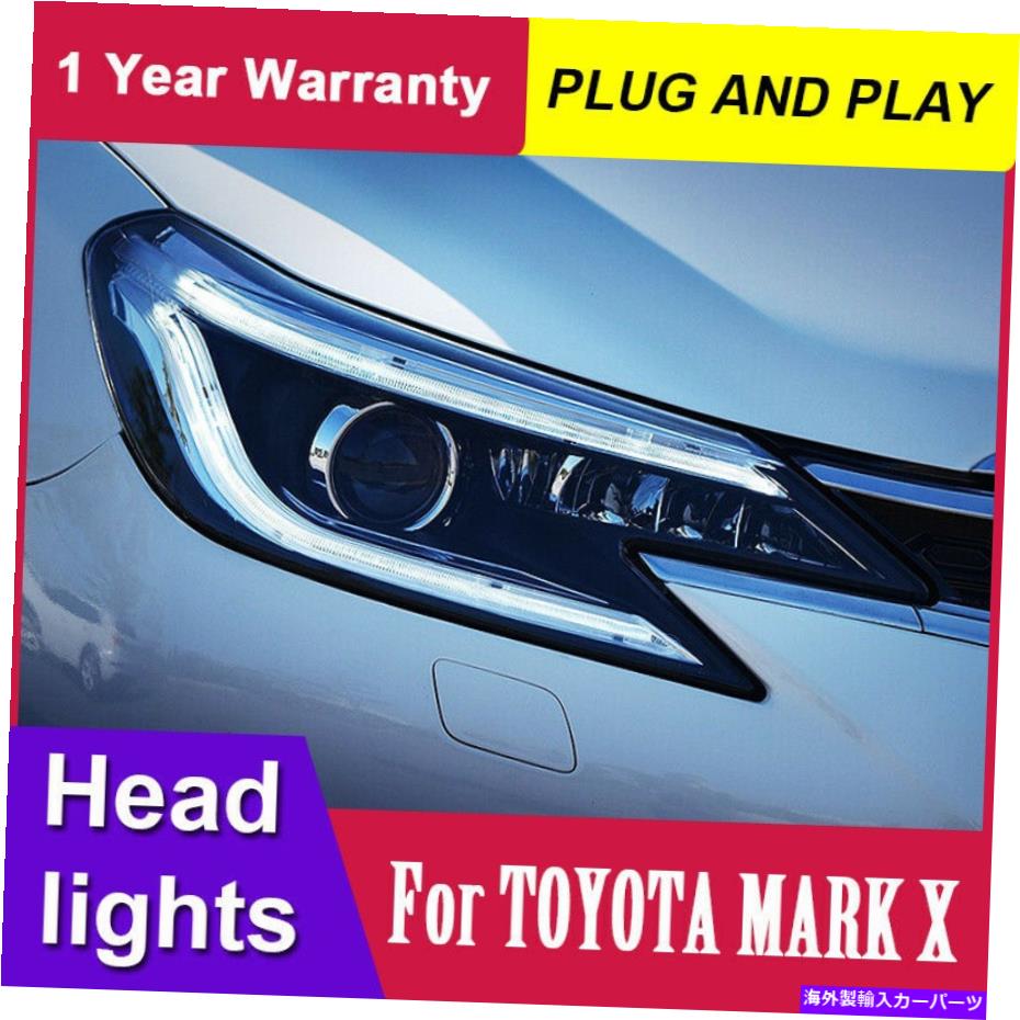 USヘッドライト トヨタマークXレイズヘッドライトバイキセノンレンズHID高ロービーム2014-2018 For Toyota Mark X Reiz Headlights Bi-Xenon Lens Hid High Low Beam 2014-2018【並行輸入品】｜Us Custom Parts Shop USDM