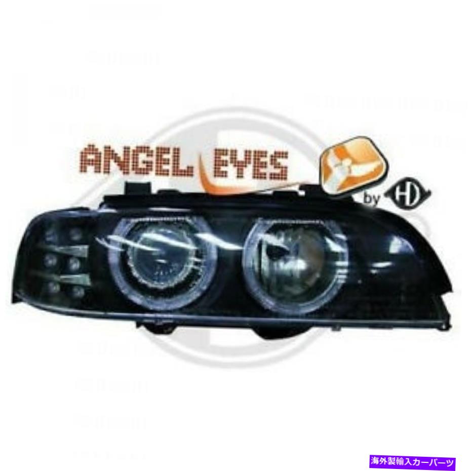 USヘッドライト Angel Eyes leedターンライトがLEDのターンライトのためのBMW E39 95-00クリアブラックカラー Angel Eyes Headlights with LED turn lights FOR BMW E39 95-00 Clear Black color【並行輸入品】|Us Custom Parts Shop USDM