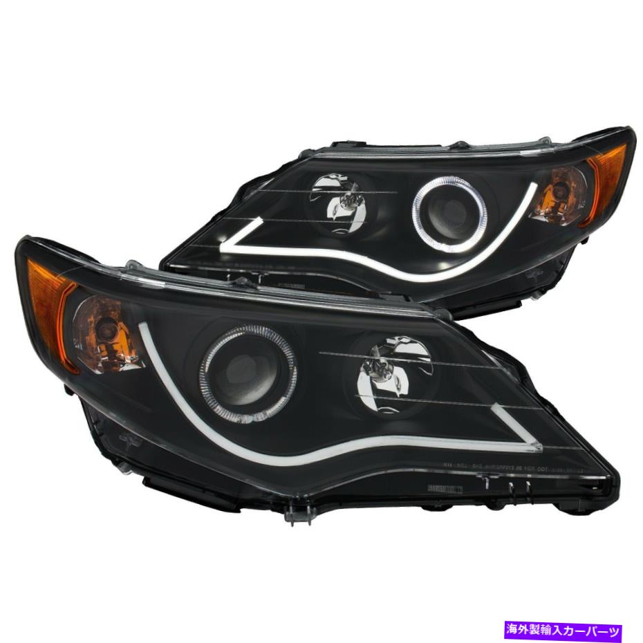 USヘッドライト Anzo USA 121512プロジェクターヘッドライトセットW / Haloフィット12-13カムリ Anzo USA 121512 Projector Headlight Set w/Halo Fits 12-13 Camry【並行輸入品】