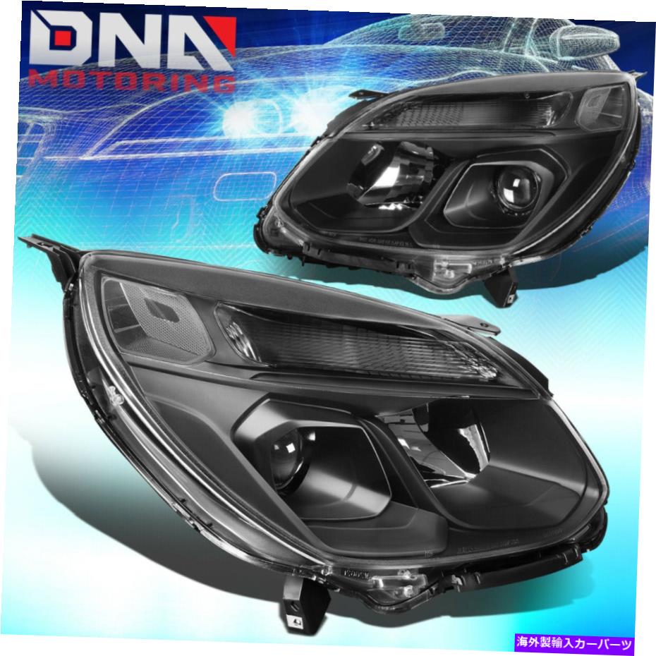 USヘッドライト 2016-2017 Chevy Equinoxブラック住宅クリアサイド+シグナルプロジェクターヘッドライト FOR 2016-2017 CHEVY EQUINOX BLACK HOUSING CLEAR SIDE+SIGNAL PROJECTOR HEADLIGHTS【並行輸入品】