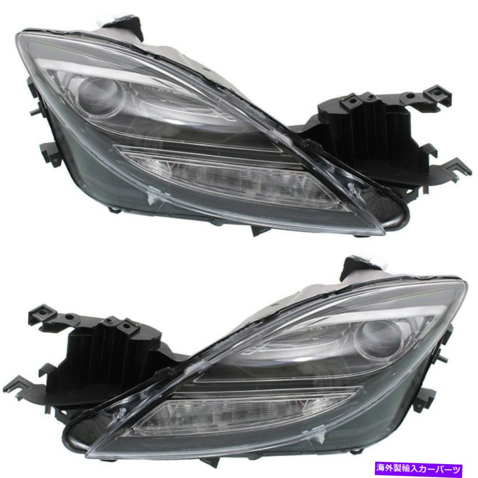 USヘッドライト 2009-2010 Mazda 6 GT Model Sセダンの左右HIDのヘッドライトセット Headlight Set For 2009-2010 Mazda 6 GT i S GS Models Sedan Left and Right HID【並行輸入品】|Us Custom Parts Shop USDM