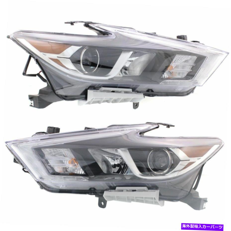 USヘッドライト 16-18 Maxima S SV SLのための新しいDEPOド??ライバ＆旅客サイドNSFヘッドライトセット New Depo D & Passenger Side NSF Headlight Set For 16-18 Maxima S SV SL【並行輸入品】