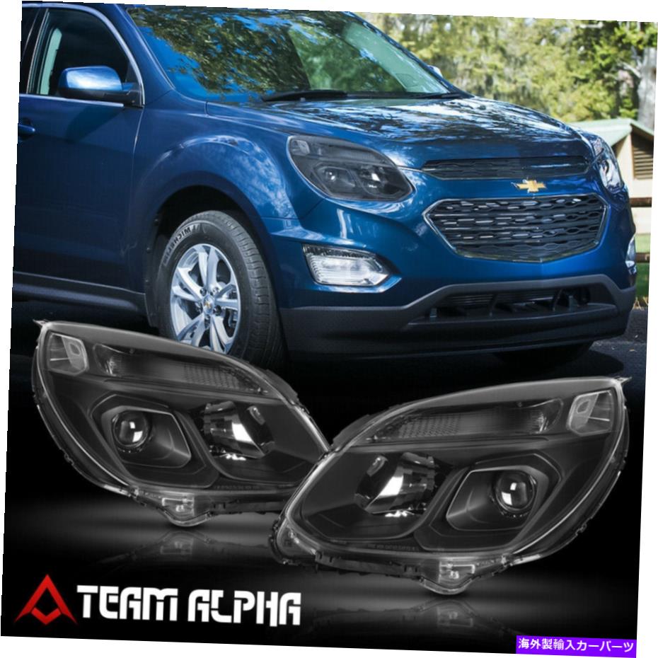 USヘッドライト フィット2016-2017シボレーequinox [黒/クリア]クリスタルコーナープロジェクターヘッドライトランプ Fits 2016-2017 Chevy Equinox[Black/Clear]Crystal Corner Projector Headlight Lamp【並行輸入品】｜Us Custom Parts Shop USDM