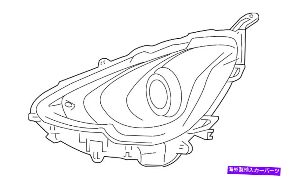 USヘッドライト 本物のトヨタヘッドランプアセンブリ81110-52K70 Genuine Toyota Headlamp Assembly 81110-52K70【並行輸入品】