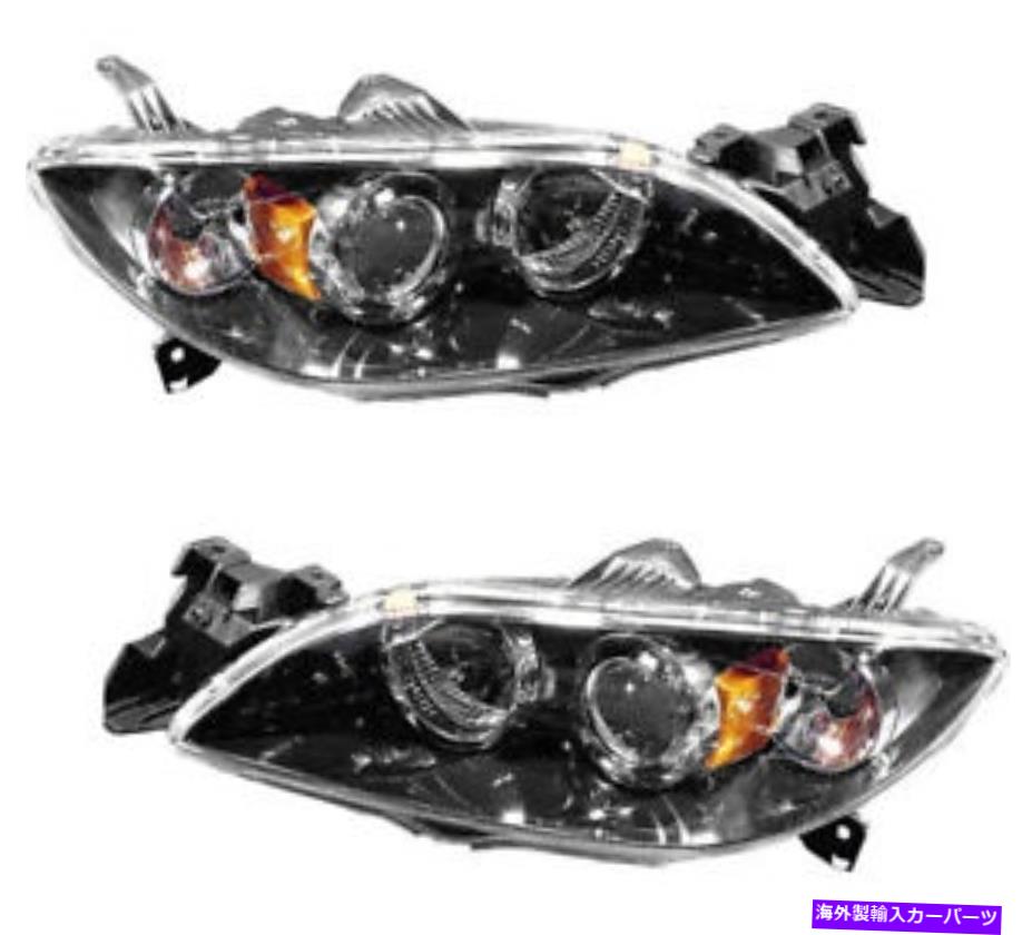 USヘッドライト HIDキセノンヘッドライトヘッドランプペア2004 2005 2006マツダ3マツダ3 HID Xenon Headlights Headlamps Pair Set NEW for 2004 2005 2006 Mazda 3 MAzda3【並行輸入品】|Us Custom Parts Shop USDM