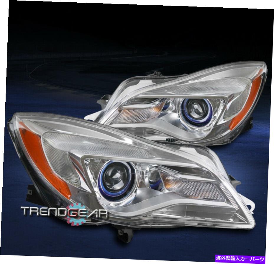 USヘッドライト 14 15 16 17 17 Buick Regalハロゲンプロジェクターヘッドライトヘッドランプランプクロム FOR 14 15 16 17 BUICK REGAL HALOGEN PROJECTOR HEADLIGHTS HEADLAMPS LAMPS CHROME【並行輸入品】