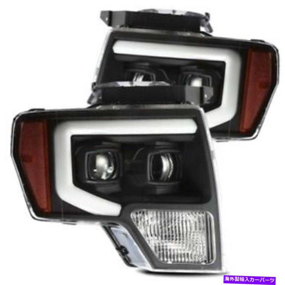 USヘッドライト アルファREX USA 880199 Proシリーズプロジェクターヘッドライトブラック09-14フォードF150 Alpha Rex USA 880199 Pro-Series Projector Headlights Black For 09-14 Ford F150【並行輸入品】