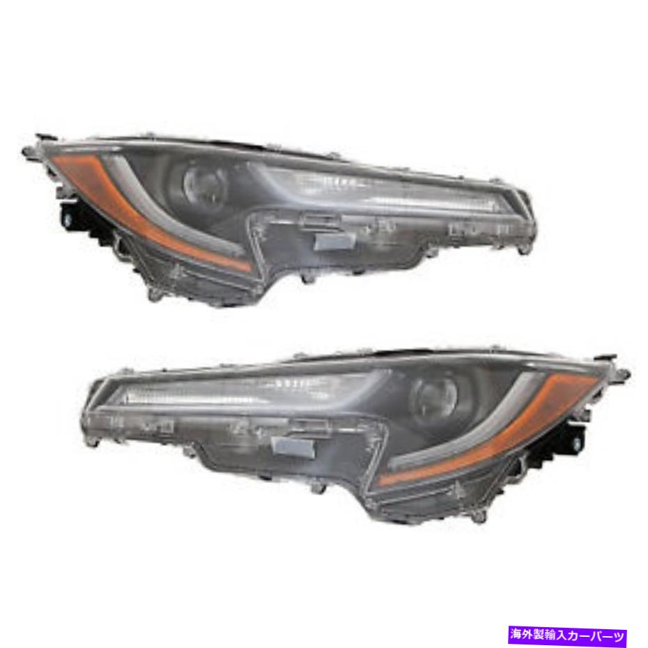 USヘッドライト ヘッドライトセット左右ペアフィット2020トヨタカローラセダンLルアメリカ Headlights Set Left Right Pair Fits 2020 Toyota Corolla Sedan L LE USA Built【並行輸入品】