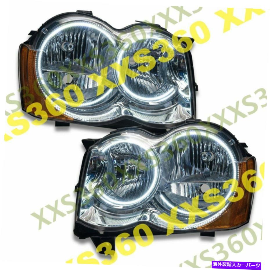 USヘッドライト Oracle HaloヘッドライトJeep Grand Cherokee 08-10ホワイトLED Angel Eye ORACLE Halo HEADLIGHTS non HID for Jeep Grand Cherokee 08-10 WHITE LED Angel Eye【並行輸入品】|Us Custom Parts Shop USDM