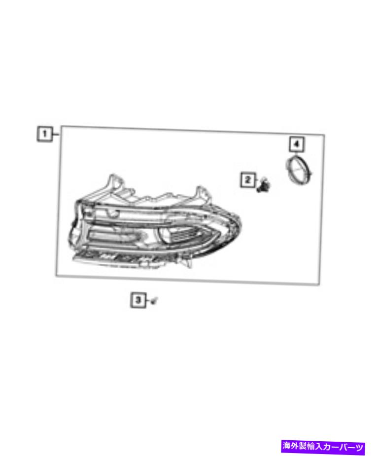 USヘッドライト 純正MOPARヘッドランプ右68410312AC. Genuine MOPAR Headlamp Right 68410312AC【並行輸入品】
