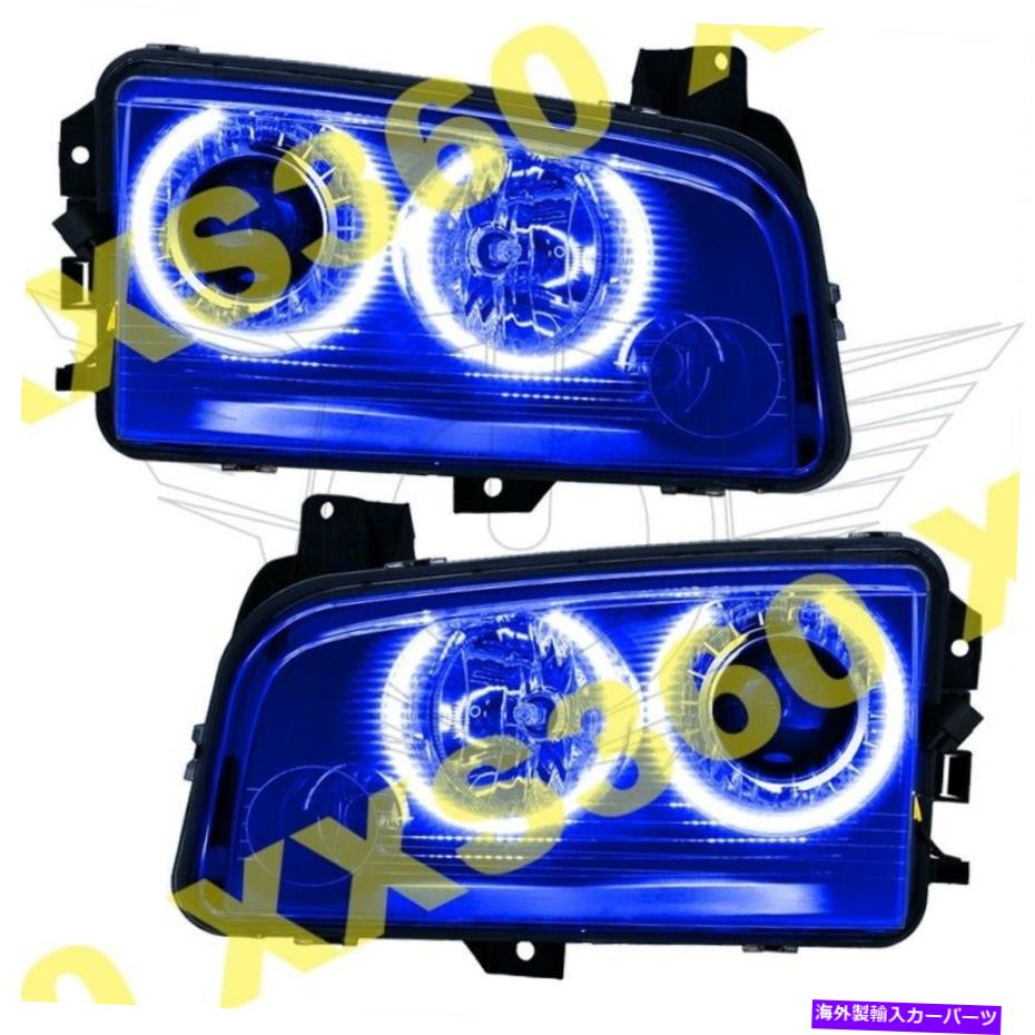 USヘッドライト Oracle HaloヘッドライトHIDスタイルダッジ充電器05-10ブルーLEDエンジェル悪魔の目 ORACLE Halo HEADLIGHTS HID Style Dodge Charger 05-10 BLUE LED Angel Demon Eyes【並行輸入品】｜Us Custom Parts Shop USDM