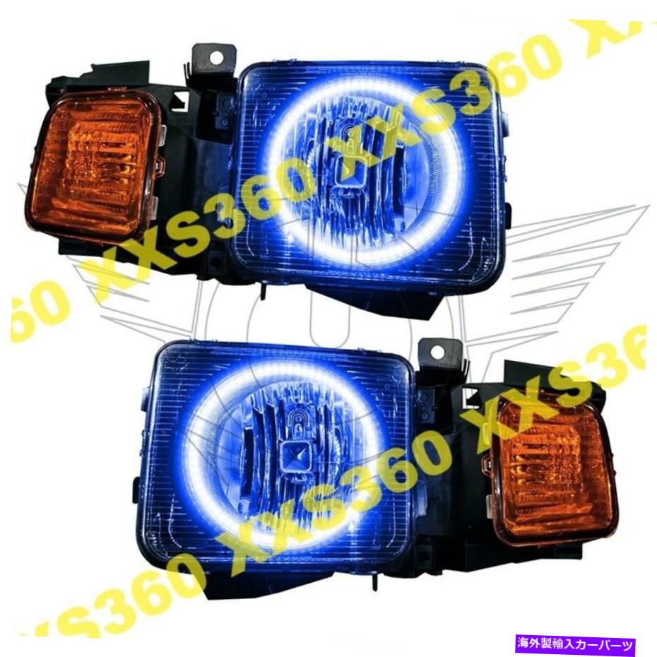 USヘッドライト Oracle Halo 2xヘッドライトハマーH3 06-10ブルーLED天使悪魔の目 ORACLE Halo 2x HEADLIGHTS Hummer H3 06-10 BLUE LED Angel Demon Eyes【並行輸入品】