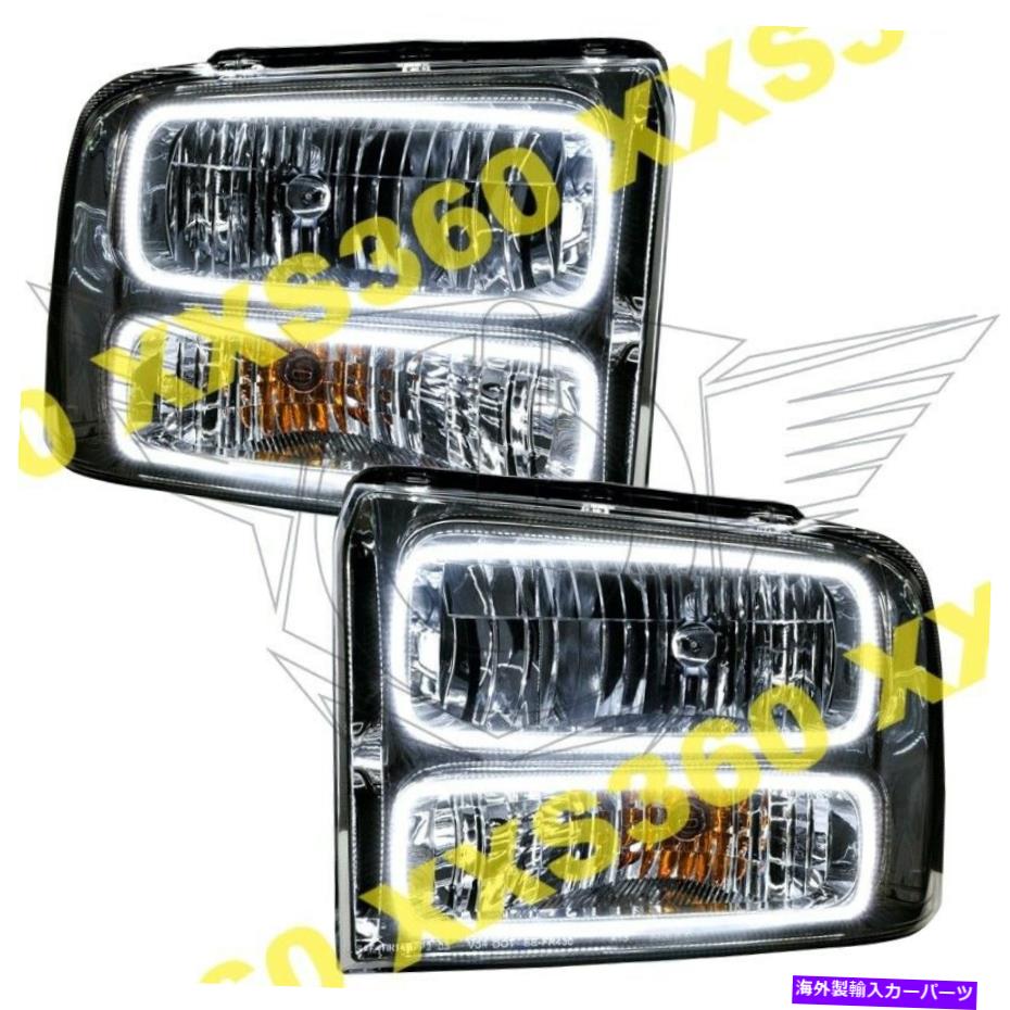 USヘッドライト フォードエクスカーションのためのOracle Haloヘッドライト05 2005ホワイトLED天使悪魔の目 ORACLE Halo HEADLIGHTS for Ford Excursion 05 2005 WHITE LED Angel Demon Eyes【並行輸入品】｜Us Custom Parts Shop USDM