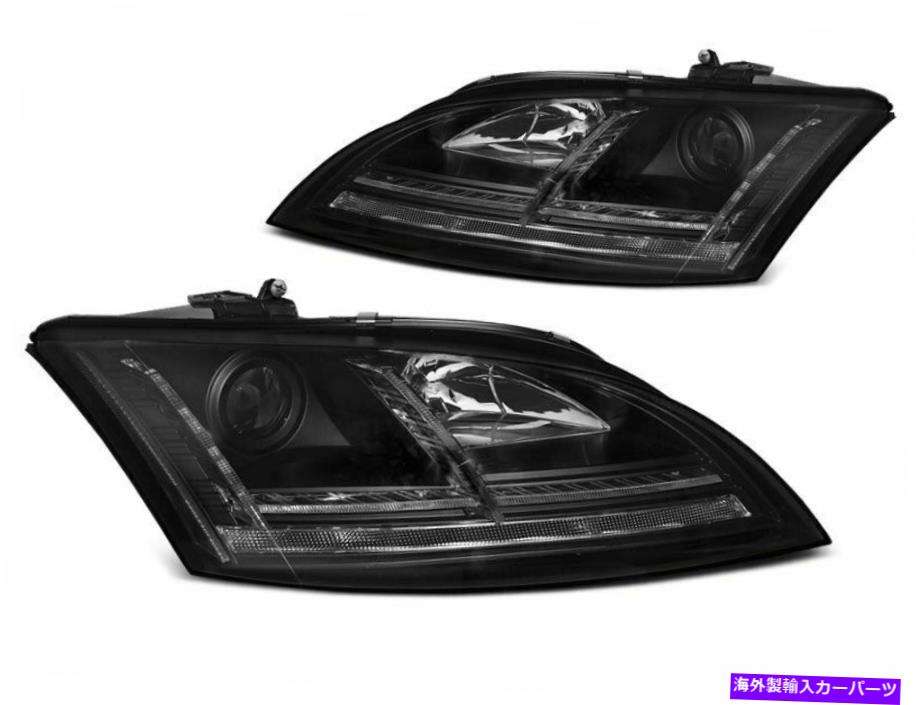 USヘッドライト DRL-Forlygterdi TT 2006-2010 8J Sekventielle Indikatorer Gratis forsend DRL-forlygterDI TT 2006-2010 8J Sort LED Sekventielle indikatorer Gratis forsend【並行輸入品】