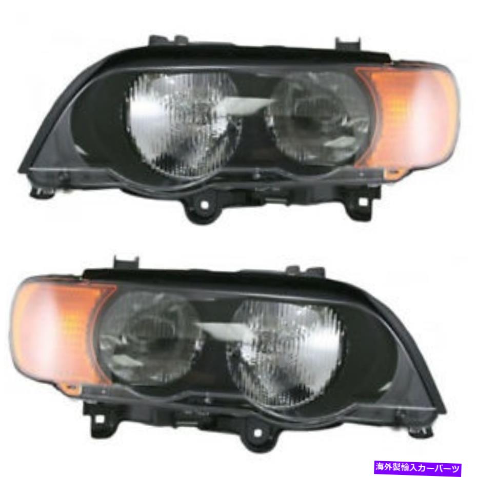 USヘッドライト 00-03 BMW X-5 E53ヘッドライトヘッドランプヘッドライトランプ左右サイドセットペア 00-03 BMW X-5 E53 Headlight Headlamp Head Light Lamp Left & Right Side Set PAIR【並行輸入品】