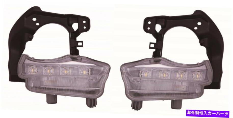 USヘッドライト トヨタハイランダー2014-2015 LED昼間実行フォグライトランプDRL - セット TOYOTA HIGHLANDER 2014-2015 LED DAYTIME RUNNING FOG LIGHT LAMP DRL - SET【並行輸入品】