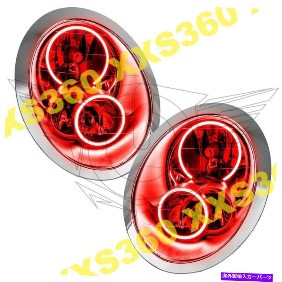 USヘッドライト Oracle Haloヘッドライト用ミニクーパー/ S 05-08赤LED天使悪魔の目 ORACLE Halo HEADLIGHTS for Mini Cooper/S 05-08 RED LED Angel Demon Eyes【並行輸入品】