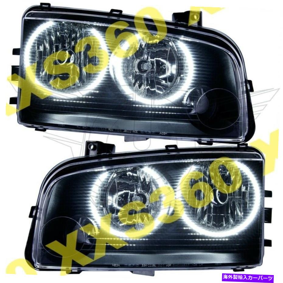 USヘッドライト Oracle Haloヘッドライト（非HID）Dodge Charger 05-10ホワイトLED天使悪魔の目 ORACLE Halo HEADLIGHTS (non HID) Dodge Charger 05-10 WHITE LED Angel Demon Eyes【並行輸入品】