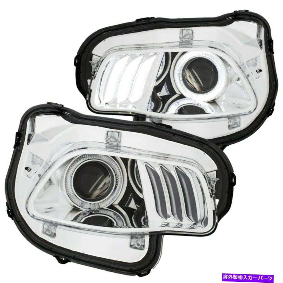 USヘッドライト 111354 Anzoヘッドライトランプドライバー＆旅客サイドNEW LH RH用グランドチェロキー 111354 Anzo Headlight Lamp Driver & Passenger Side New LH RH for Grand Cherokee【並行輸入品】