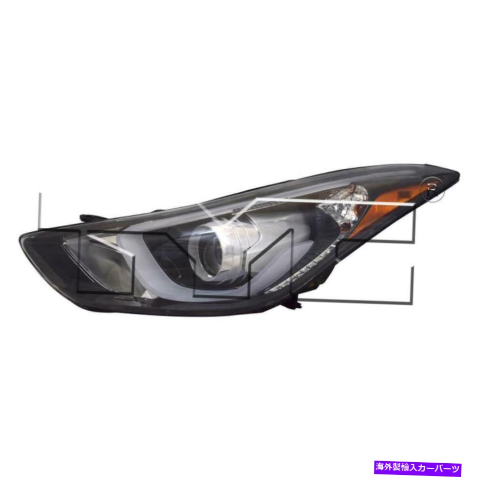 USヘッドライト Headlight 2016 Elantra New Capa Am As Assy在庫収容 Headlight Fits 2016 Elantra New CAPA AM Assy In Stock Premium Left【並行輸入品】