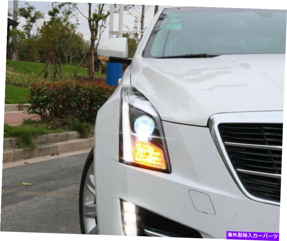 USヘッドライト キャデラックATS 2013-2018 LEDヘッドライトアセンブリのためのフィットオリジナルハロゲンに戻る Fit For Cadillac ATS 2013-2018 LED Headlight Assemblies Replace Original Halogen【並行輸入品】|Us Custom Parts Shop USDM