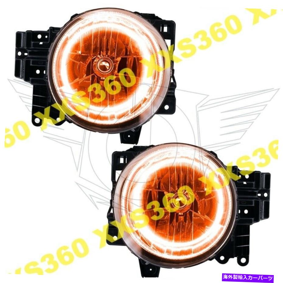 USヘッドライト Oracle Halo 2XヘッドライトトヨタFJクルーザー07-14琥珀色LED天使悪魔の目 ORACLE Halo 2x HEADLIGHTS Toyota FJ Cruiser 07-14 AMBER LED Angel Demon Eyes【並行輸入品】