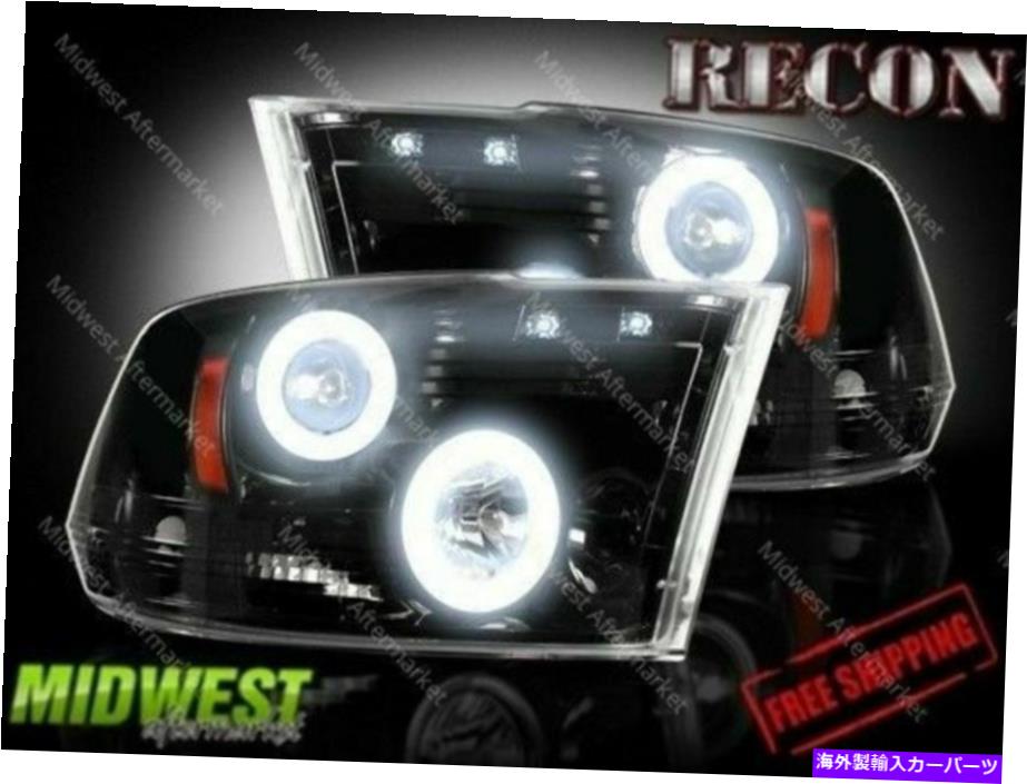 USヘッドライト RECONプロジェクターヘッドライトCCFLスモーク| ..ブラックフィット2010-2016 Dodge Ram. Recon Projector Headlights CCFL Smoked | Black Fits 2010-2016 Dodge Ram【並行輸入品】|Us Custom Parts Shop USDM