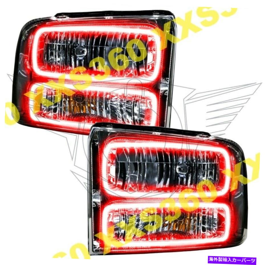 USヘッドライト Oracle Halo Headlights Ford F250 / F350 05-07赤LED Angelの目 ORACLE Halo HEADLIGHTS CHROME for Ford F250/F350 05-07 RED LED Angel Eyes【並行輸入品】｜Us Custom Parts Shop USDM