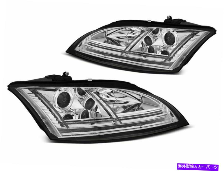 USヘッドライト DRL-FORLYGTERDI TT 06-10 8J Chrome LED Sekventielle Indikaterer HID Gratis forse DRL-forlygterDI TT 06-10 8J Chrome LED Sekventielle indikatorer HID Gratis forse【並行輸入品】