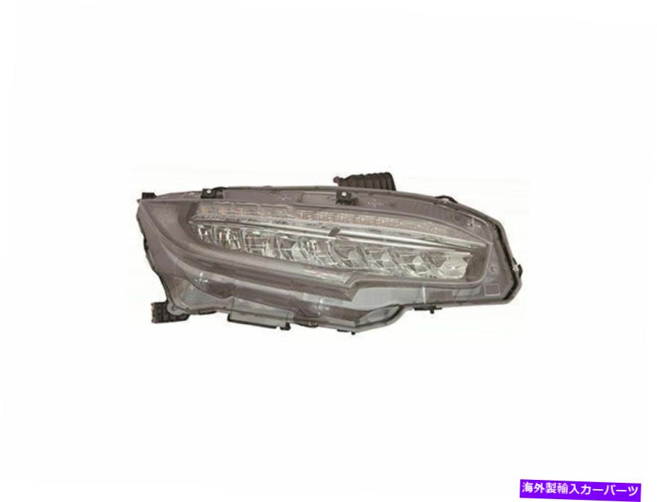 USヘッドライト 2016-2019 Honda Civic Headlightアセンブリ右 - 助手席側35327FJ 2017 For 2016-2019 Honda Civic Headlight Assembly Right - Passenger Side 35327FJ 2017【並行輸入品】|Us Custom Parts Shop USDM