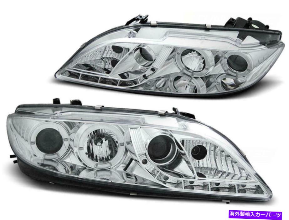 USヘッドライト Angel Eyes Headlight Mazda 6 20-07のための昼間のランニングライトを設定 Angel Eyes headlight set with daytime running lights FOR Mazda 6 20-07 in chrome【並行輸入品】