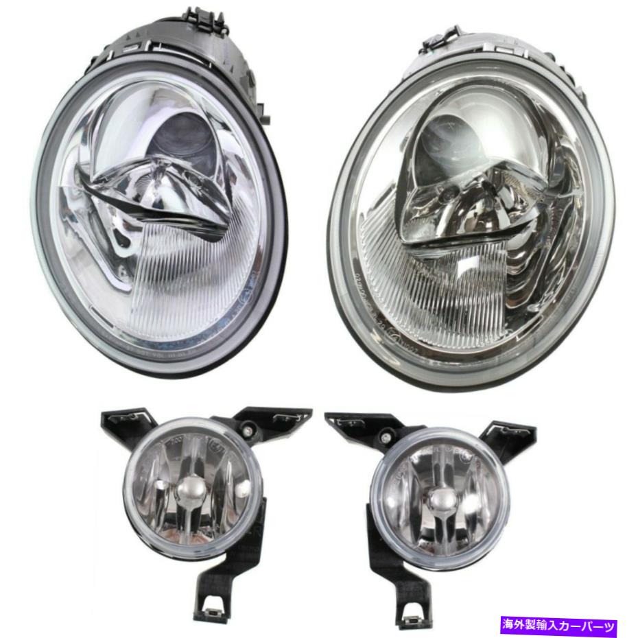 USヘッドライト VW LH＆RH Volkswagen Beetle 2002-2004の自動ライトキット左右のキット Auto Light Kit Left-and-Right for VW LH & RH Volkswagen Beetle 2002-2004【並行輸入品】