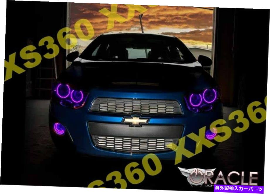 USヘッドライト Chevrolet SonicのためのOracle Haloヘッドライト12-15紫色のLEDの天使の目 ORACLE Halo HEADLIGHTS for Chevrolet Sonic 12-15 PURPLE LED Angel Eyes【並行輸入品】｜Us Custom Parts Shop USDM