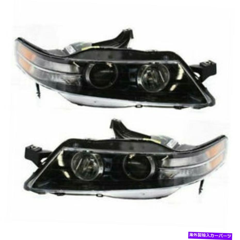 USヘッドライト 07-08 TLタイプSフロントヘッドライトヘッドランプハロゲンヘッドライトランプセットペア For 07-08 TL Type-S Front Headlight Headlamp Halogen Head Light Lamp Set Pair【並行輸入品】