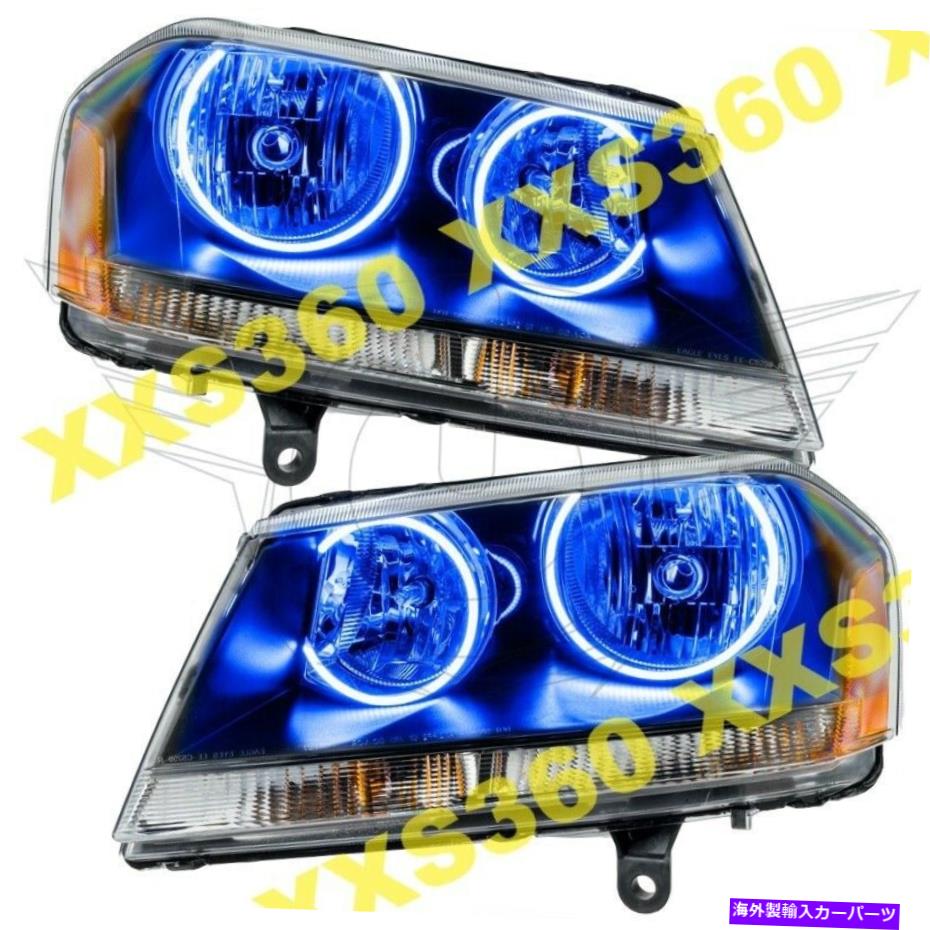 USヘッドライト Oracle Halo Headlights Black Dodge Avenger RT 08-13 Blue Led Angel Demonの目 ORACLE Halo HEADLIGHTS BLACK Dodge Avenger RT 08-13 BLUE LED Angel Demon Eyes【並行輸入品】
