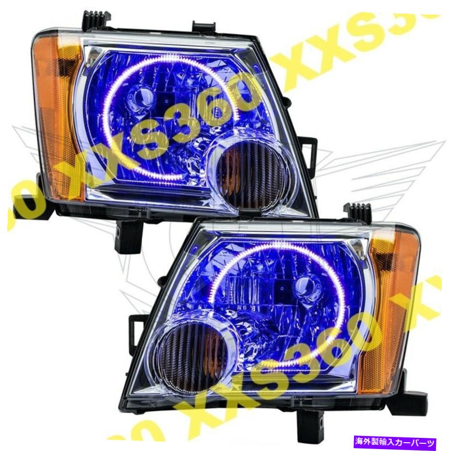 USヘッドライト Nissan Xterra 05-14紫色のLEDの天使悪魔の目のためのOracle Haloヘッドライト ORACLE Halo HEADLIGHTS For Nissan Xterra 05-14 PURPLE LED Angel Demon Eyes【並行輸入品】