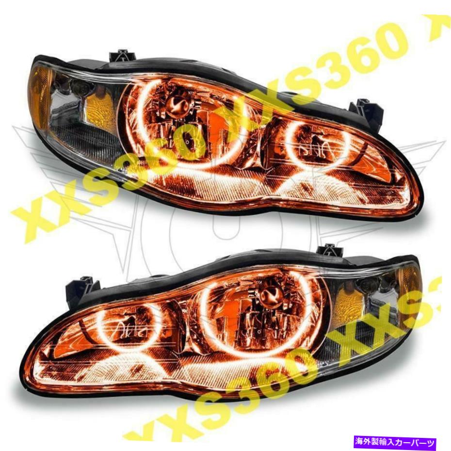 USヘッドライト Chevrolet Monte Carlo 00-05琥珀色LEDの天使の目のためのOracle Halo 2Xヘッドライト ORACLE Halo 2x HEADLIGHTS for Chevrolet Monte Carlo 00-05 AMBER LED Angel Eyes【並行輸入品】