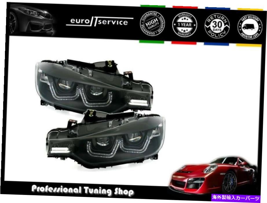 USヘッドライト BMW 3 F31 2011 2013 2014 2014 2013 2013 2013 2016-ブラックのためのヘッドライトVP514を設定します SET HEADLIGHTS VP514 FOR BMW 3 F30 F31 2011 2012 2013 2014 2015 2016- BLACK【並行輸入品】｜Us Custom Parts Shop USDM