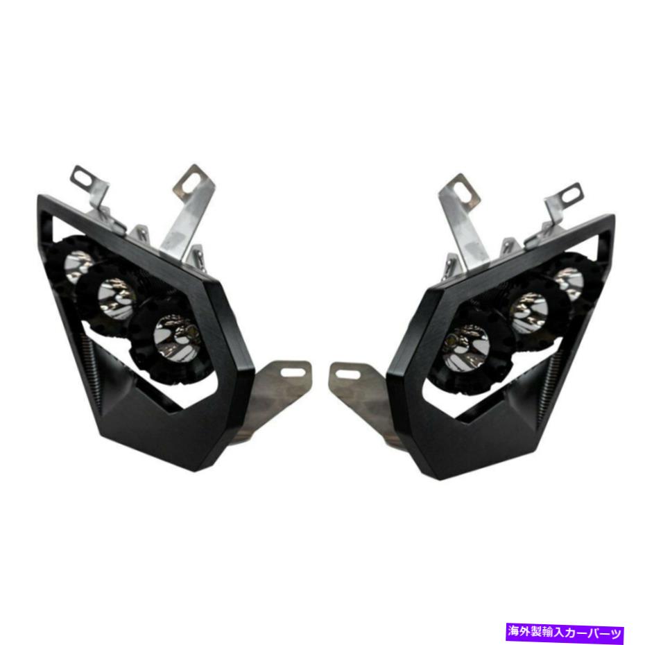 USヘッドライト CAN-AM MAVERICK X3 MAX 18-19テレシースタジオブラックLEDヘッドライトW BLUE DRL For Can-Am Maverick X3 Max 18-19 Heretic Studio Black LED Headlights w Blue DRL【並行輸入品】|Us Custom Parts Shop USDM