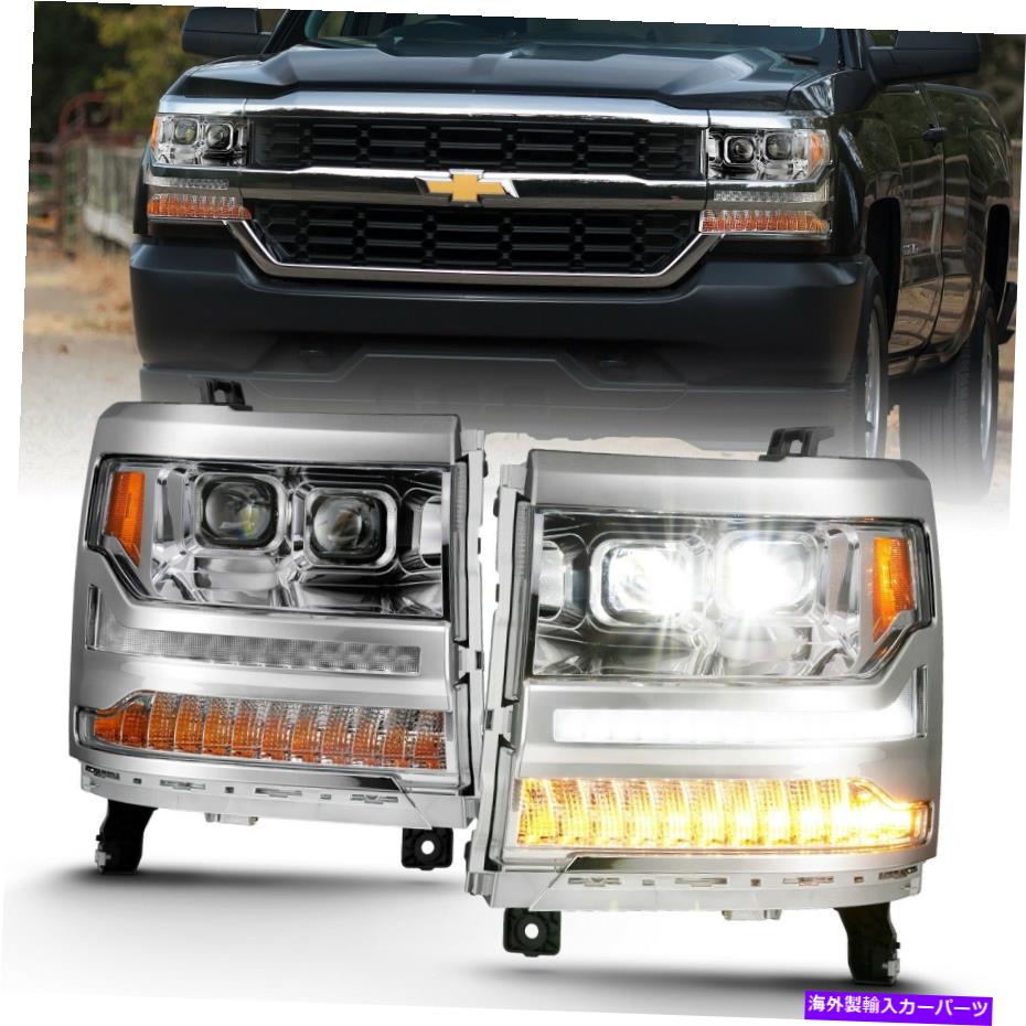 USヘッドライト Anzo USA 111421 LEDプロジェクターヘッドライトは16-18 Silverado 1500に収まる Anzo USA 111421 LED Projector Headlight Fits 16-18 Silverado 1500【並行輸入品】｜Us Custom Parts Shop USDM