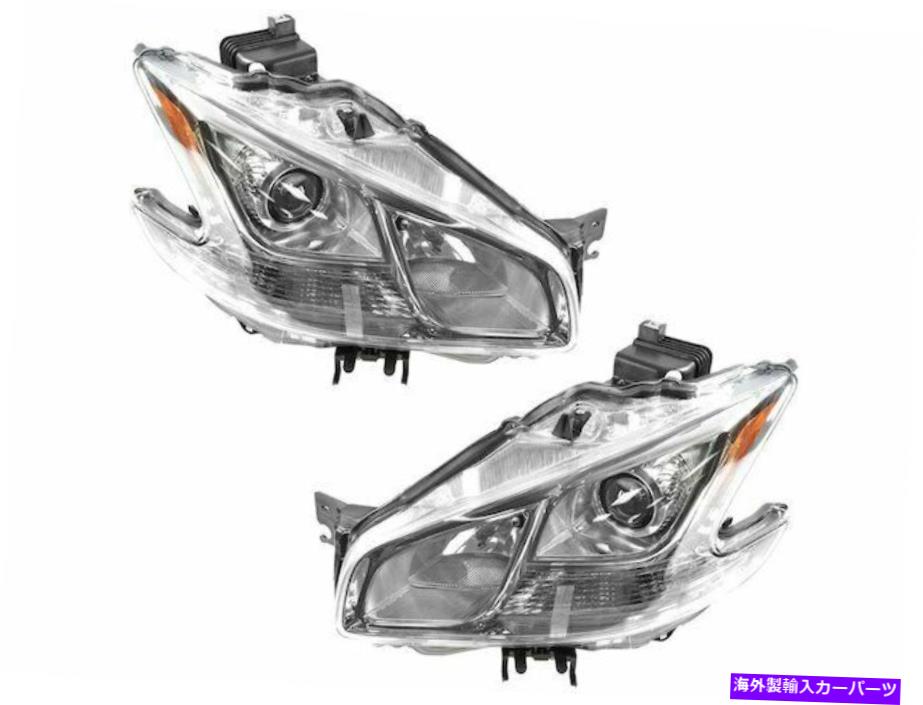 USヘッドライト 2009-2014日産マキシマヘッドライト組立セット12846YR 201011 2012 2013 For 2009-2014 Nissan Maxima Headlight Assembly Set 12846YR 2010 2011 2012 2013【並行輸入品】