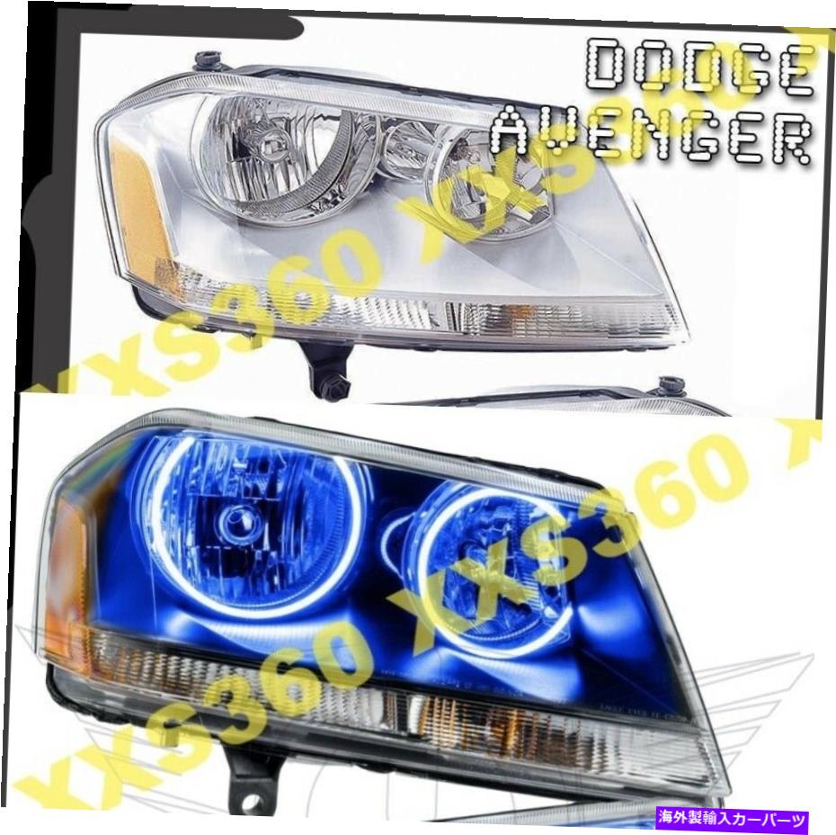 USヘッドライト Dodge Avenger SE / SXTのOracle Haloヘッドライト08-14ブルーLED - Chrome ORACLE Halo HEADLIGHTS for Dodge Avenger SE/SXT 08-14 BLUE LED - CHROME【並行輸入品】